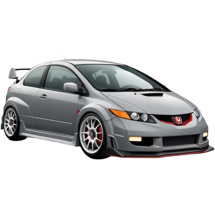 2004 grey Honda civic type r no body kit emoji