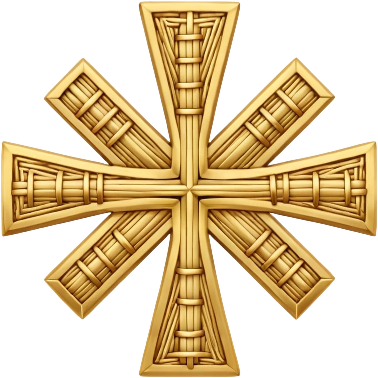 St. Brigid's cross or St. Brigit's cross (Irish: Cros Bhríde, Crosóg Bhríde or Bogha Bhríde) is a small variant of the Christian cross often woven from straw or rushes. emoji