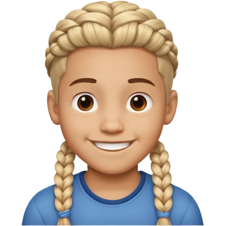 boy with chunky braids emoji