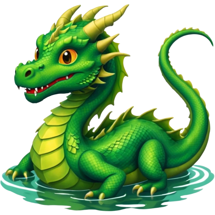 dragon in the lake emoji