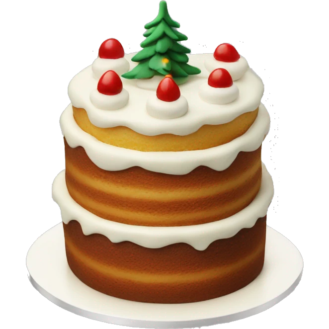 gâteau en forme de sapin emoji