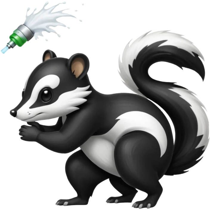 Skunk spraying emoji