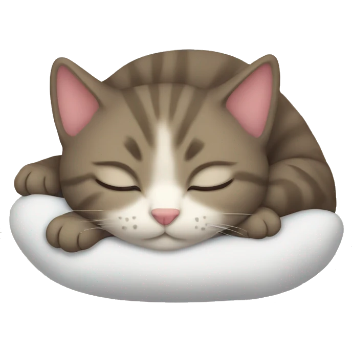 Kitty sleeping  emoji