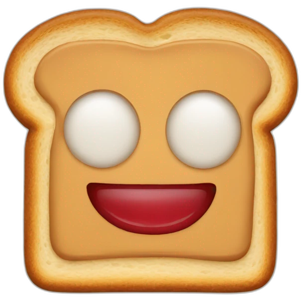 Toast Peanut butter with jam emoji