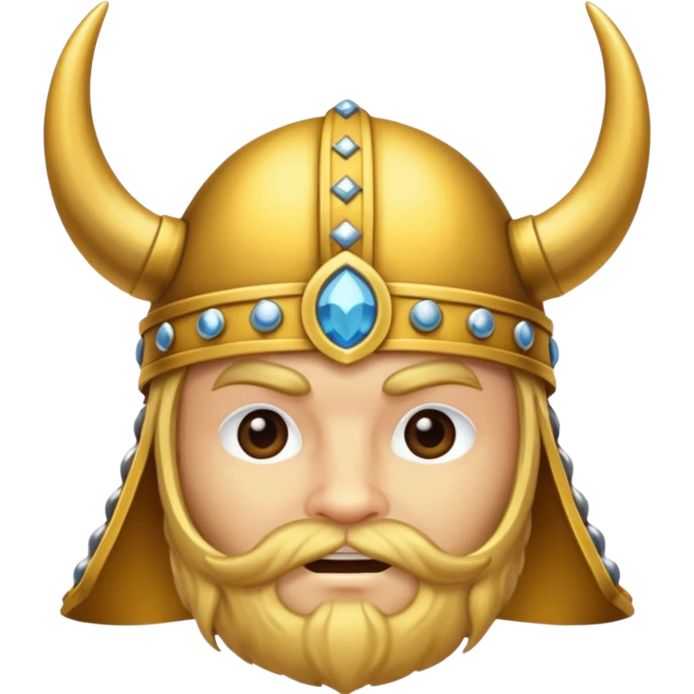A gold Viking hat  emoji