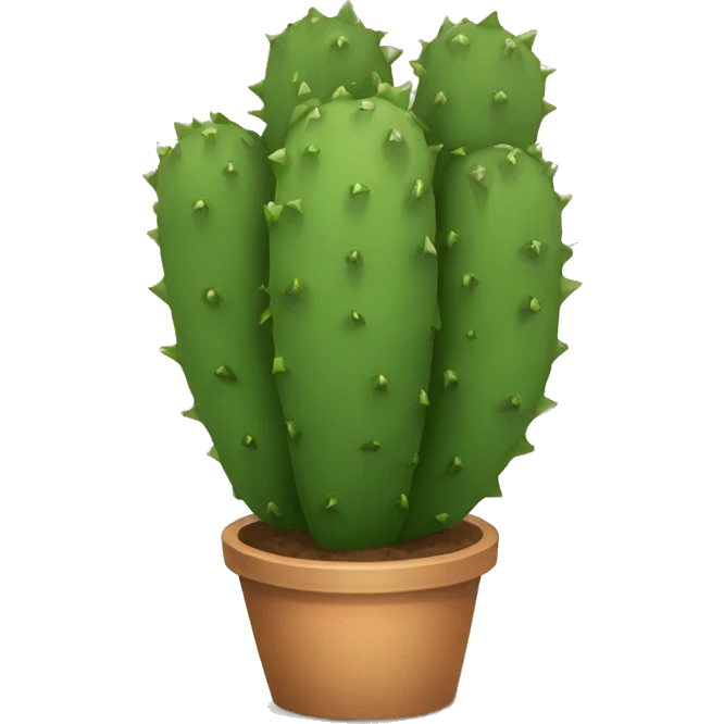 single round Nopal without pot emoji