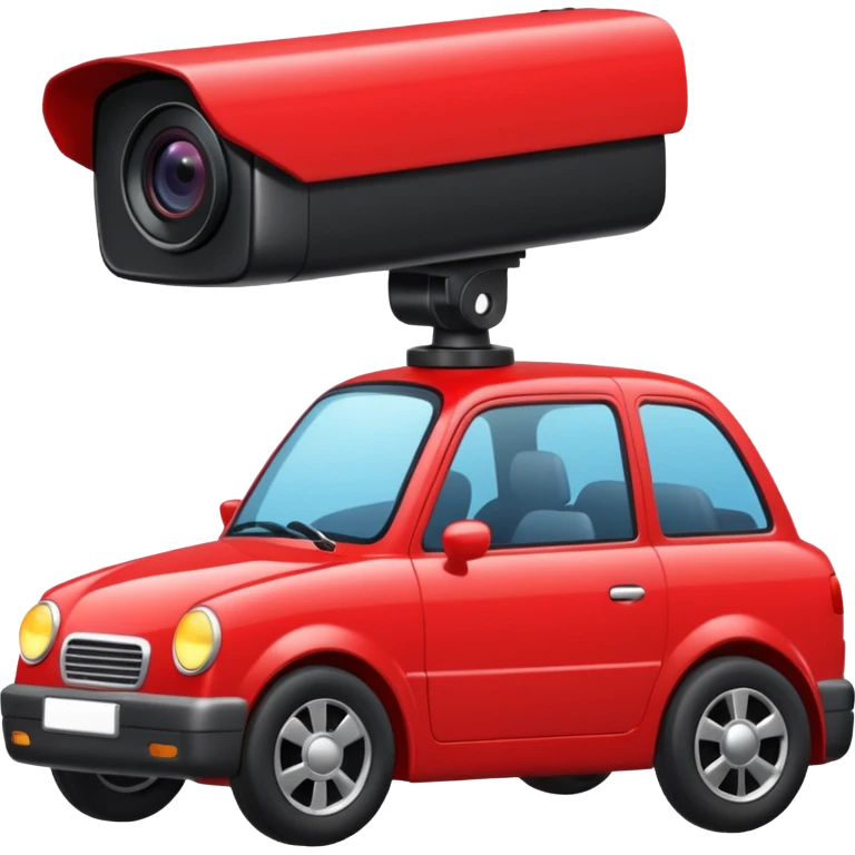 Camera de surveillance active avec une coche rouge emoji