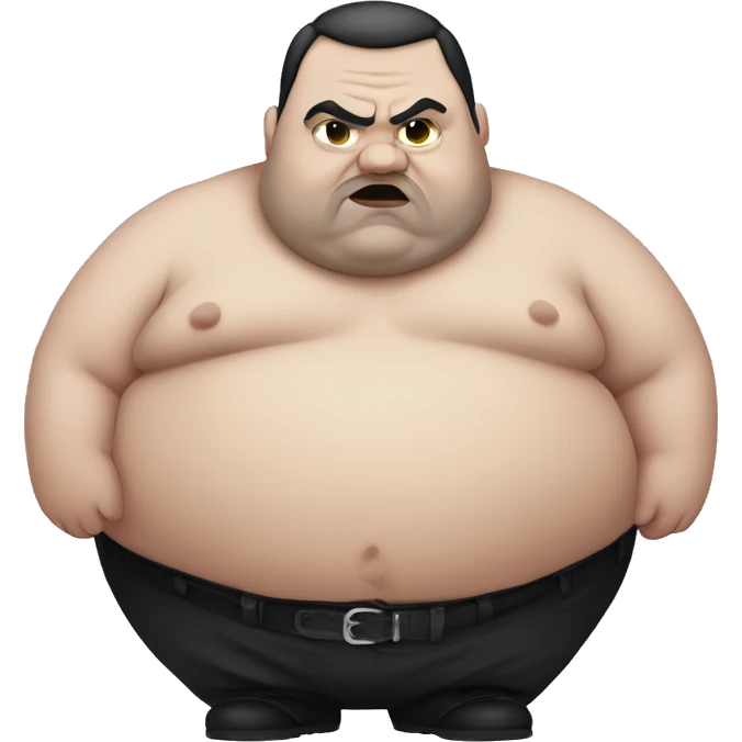 fat goth man emoji