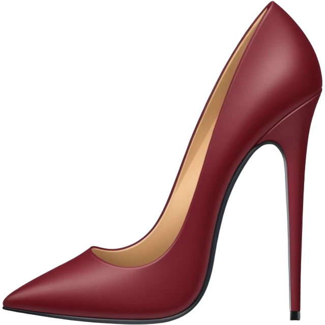 Maroon stiletto  emoji