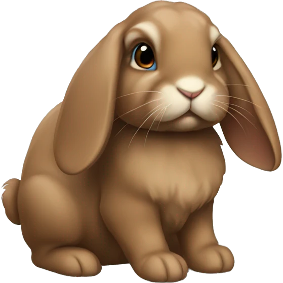 Brown lop bunny  emoji