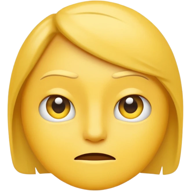 Generate a sarcastic emoji or sticker in a minimal flat-design style.  
The emoji should display a confident “nah, not today” attitude:  
- raised eyebrow  
- slight smirk  
- subtle eye-roll or side glance   emoji
