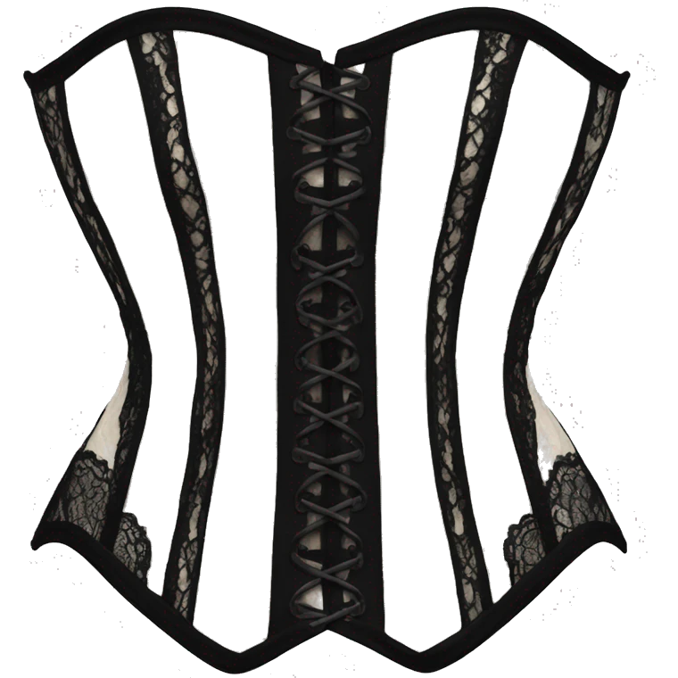 lace corset black emoji
