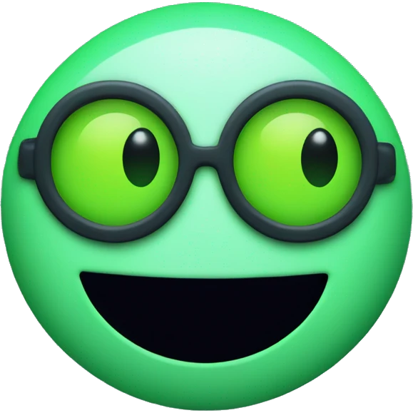 Smiley face with Night vision emoji