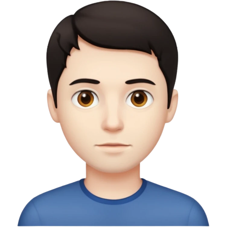 A man with short hair emoji