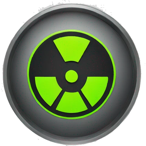 Radioactive sign emoji