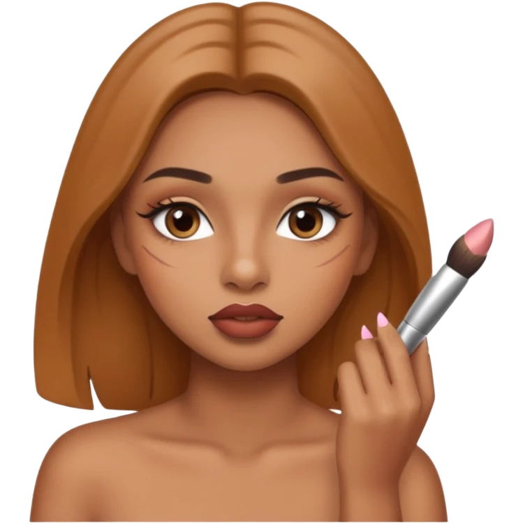 Quiero q la chica se ponga a maquillarde emoji