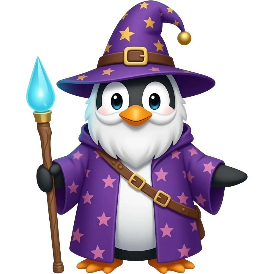 Penguin Wizard emoji