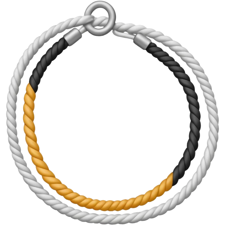 white rope line emoji