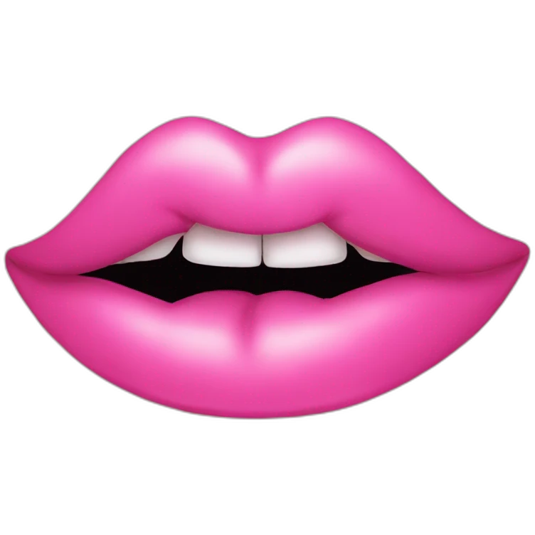 Kiss pink emoji