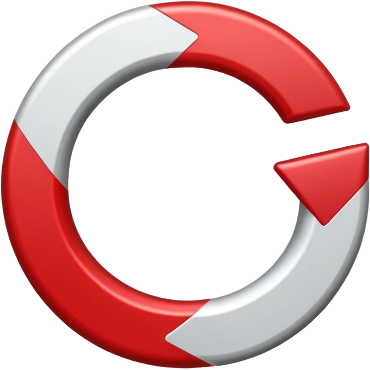 Prompt 15: "Is your backup plan."
Graphic: 🔄 Refresh/loop arrows icon (white with red highlights).
Animation: Arrows rotate smoothly.
Background: Transparent. emoji