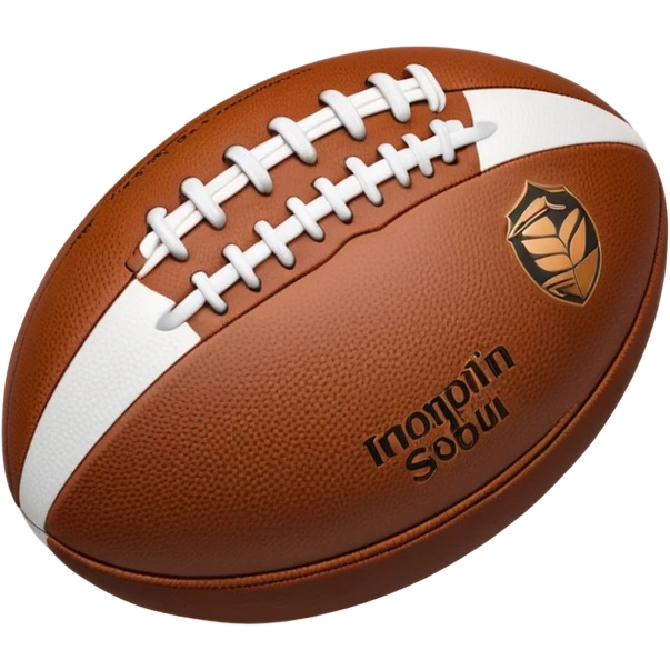 Balón de rugby holograma  emoji