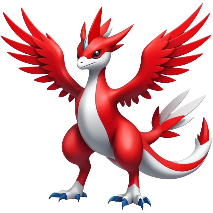 Cute Shiny Guilmon-Silvally-Latias-Fakémon-hybrid-creature (full body)  emoji
