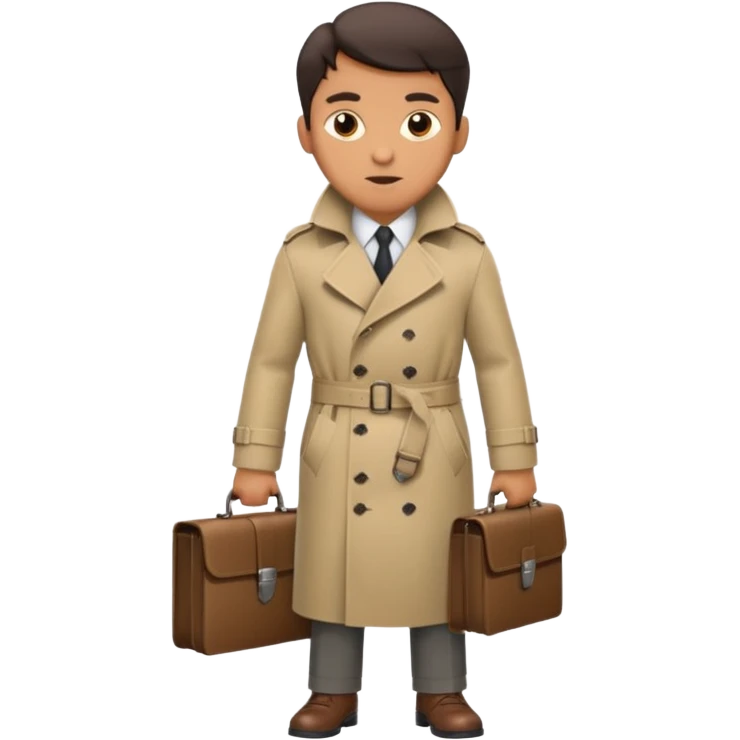 Spy with single briefcase emoji