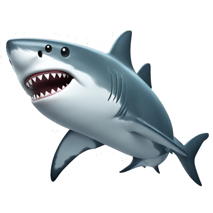 shark with strong arm emoji