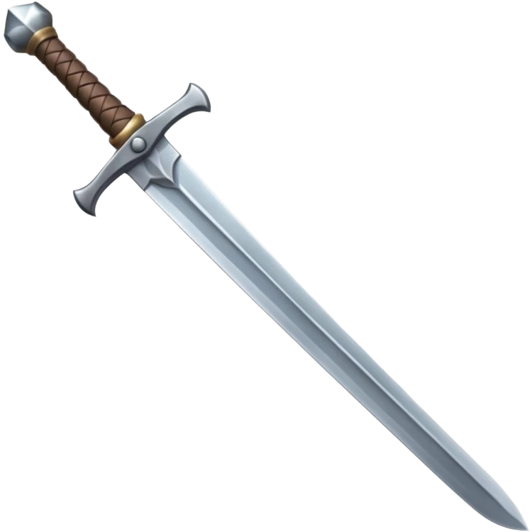 a viking blade, bastard sword, transparent background emoji