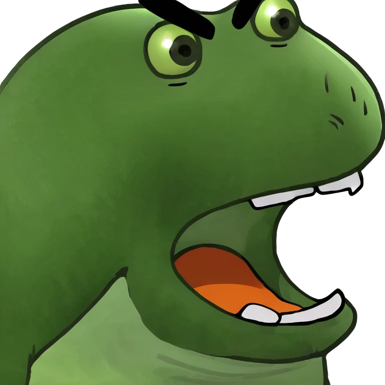 Man holding neck screaming  emoji