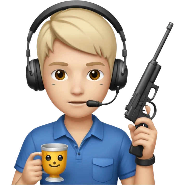 MVP + Gaming + Gamer + Tournament Cup  + Gun  emoji