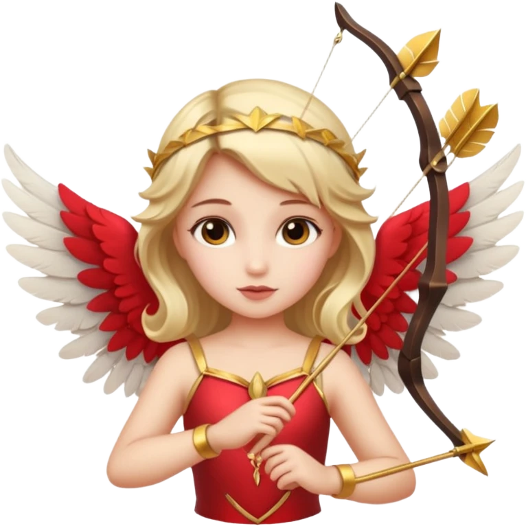 girl with cupid clothes emoji