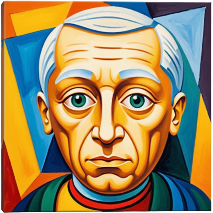 pablo picasso painting on canvas emoji