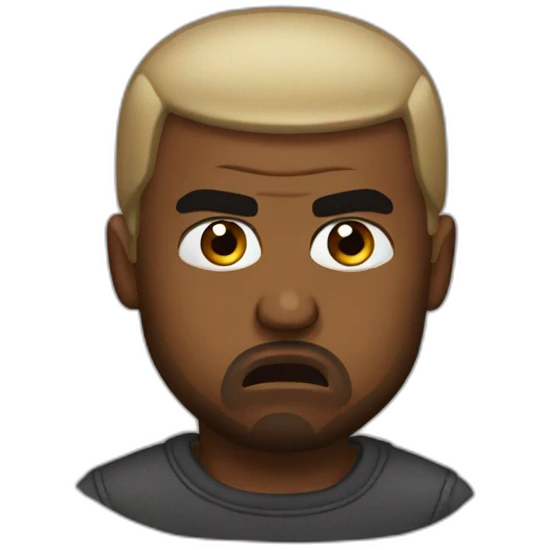 Kanye west angry emoji