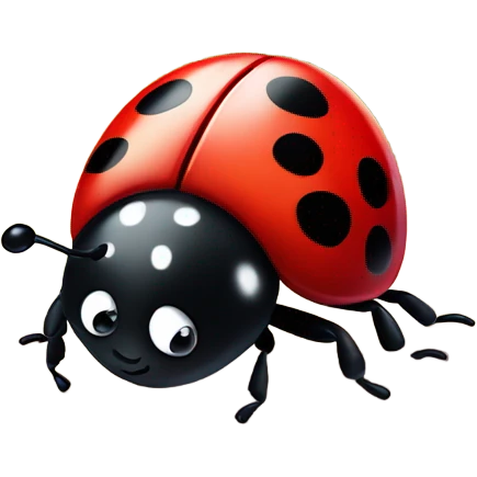cute lady bug heart emoji