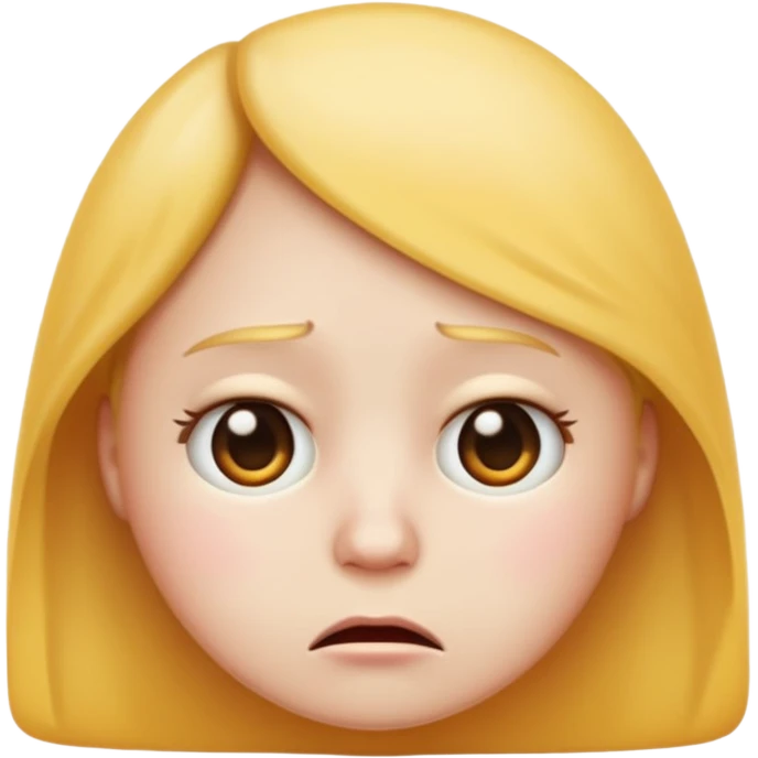 Create ecmoji so sad like that 🫩 emoji