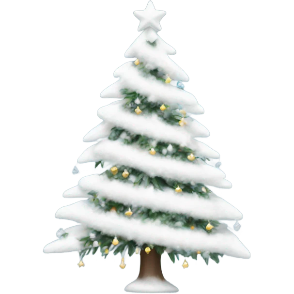 White Christmas tree emoji