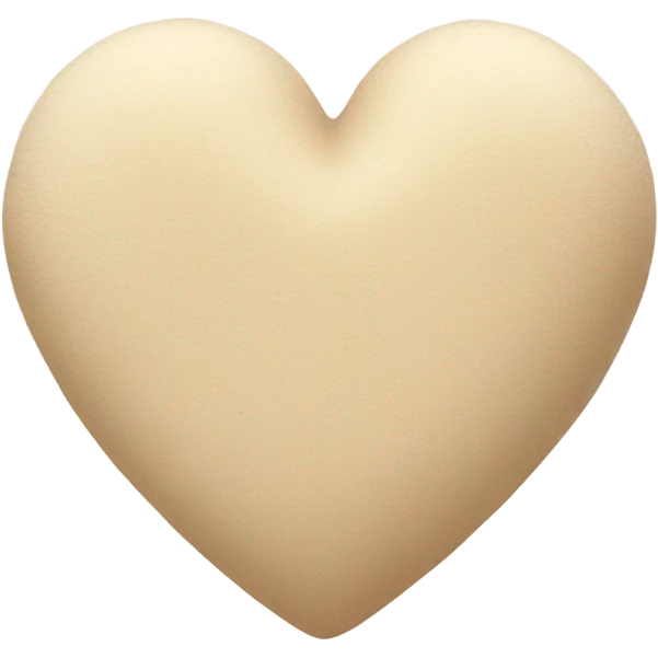 Beige heart  emoji