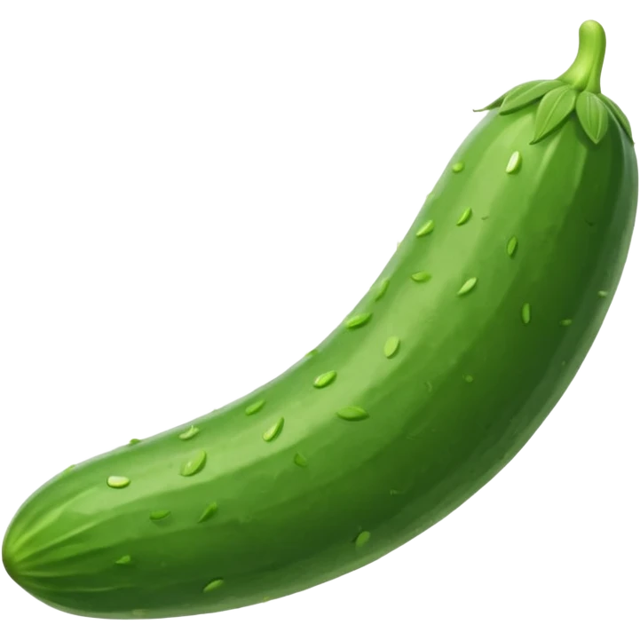 cucumber with small piece  emoji