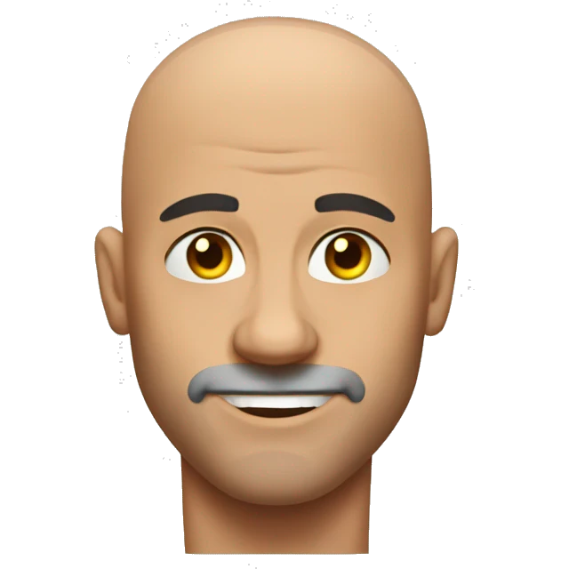 Muscle bald guy emoji