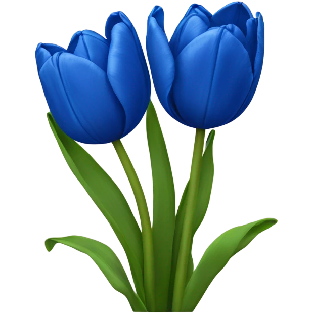 royal blue tulips emoji
