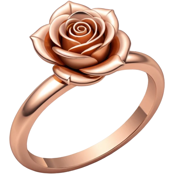 Rose gold ring emoji