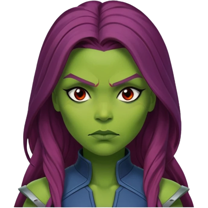 Gamora marvel character face only

 emoji