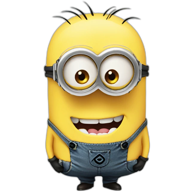 Minion smirking emoji