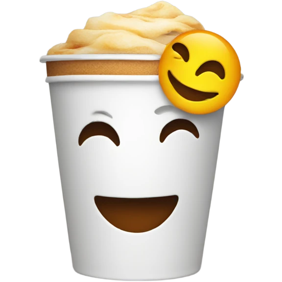 smile emoji but a cup emoji