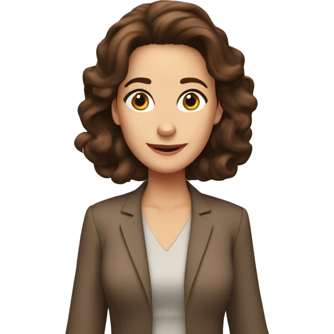 Judy Geller with brown hair emoji
