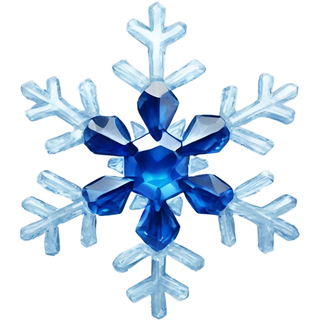 sapphire gemlike snowflake emoji