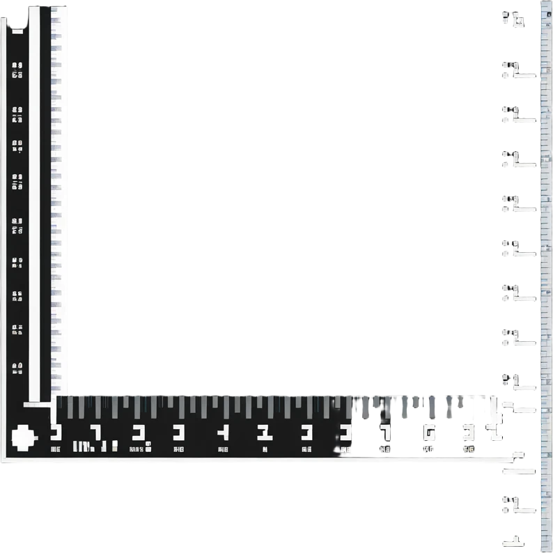 inch ruler with visible measurements emoji