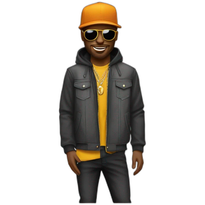 Gazo le rappeur avec leto emoji