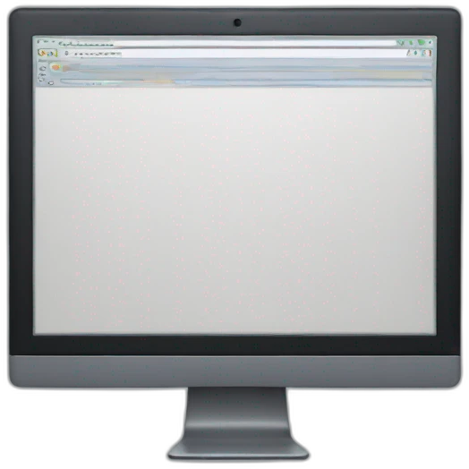 screen with a fixed PC on emoji